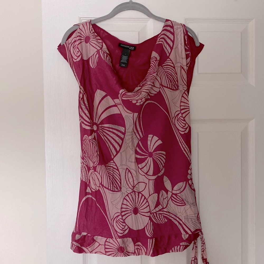 kenneth cole silk blouse